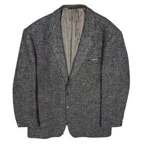 Vintage Hunters Parralax Paris Tweed Blazer Wool Mohair Alpaca Sport Coat 44R
